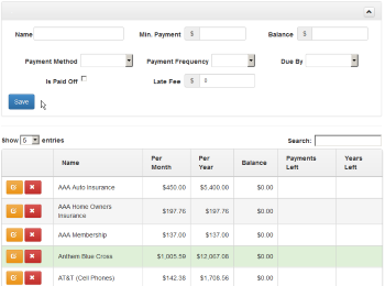 Pay your creditors from you custom list