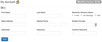 Manage your account